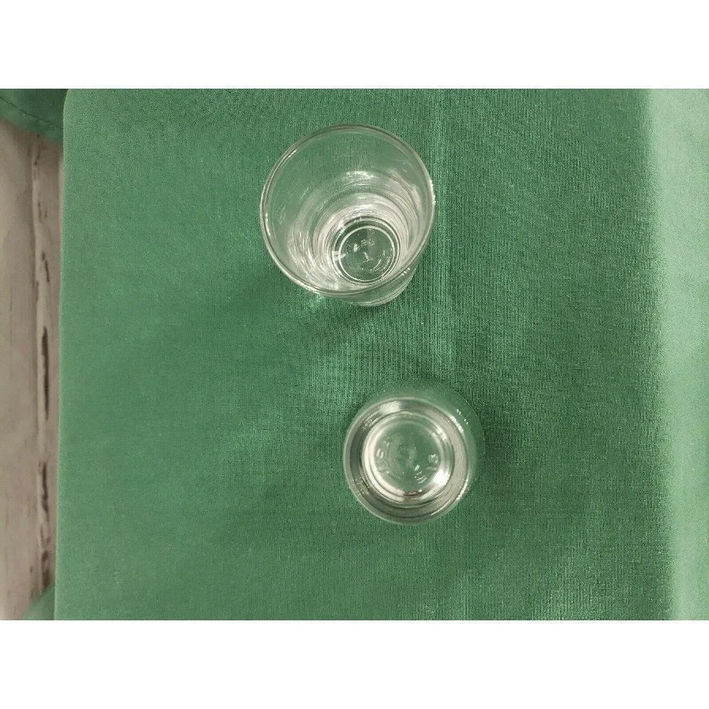 Classic Plain Shot Glasses Clear Shooters 1.5 ounce set of 2 ‎ 8F